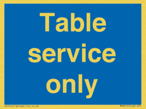 Table service only